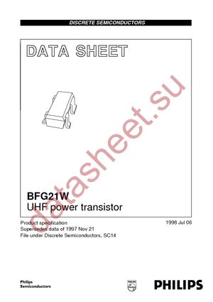 BFG21W T/R datasheet  